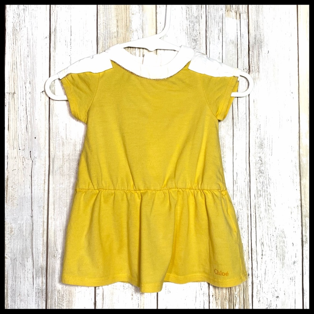 BC000050 Chloe baby girl dress (yellow) Size 3 month